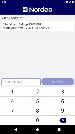 Nordea ID screenshot