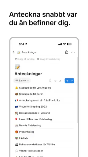 Notion: Ant, Uppg, AI screenshot