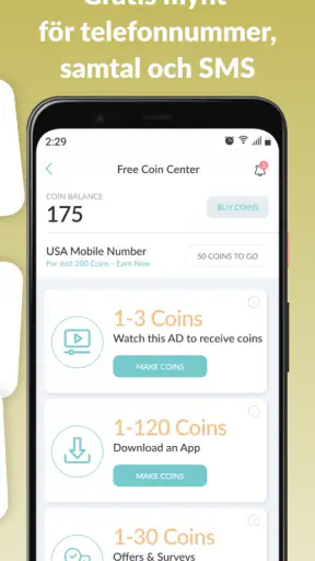 Number2Go: Second Phone Number screenshot
