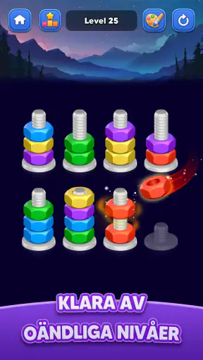 Nut Sort: Färgmatchningsspel screenshot