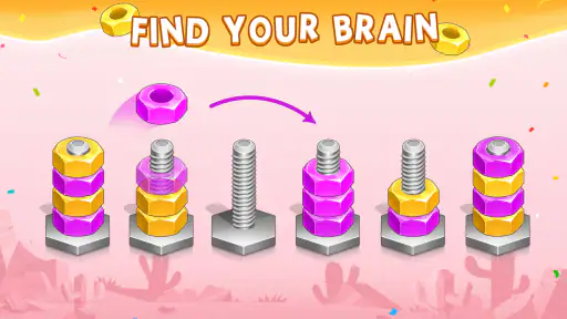 Nuts & Bolts Sort : Screw Toys screenshot