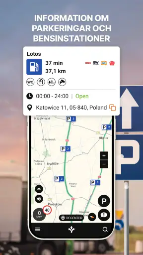 Odysseus GPS Truck Navigation screenshot