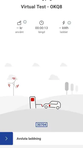 OKQ8 Elbilsladdning screenshot