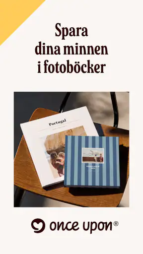 Once Upon | Fotobok med text screenshot
