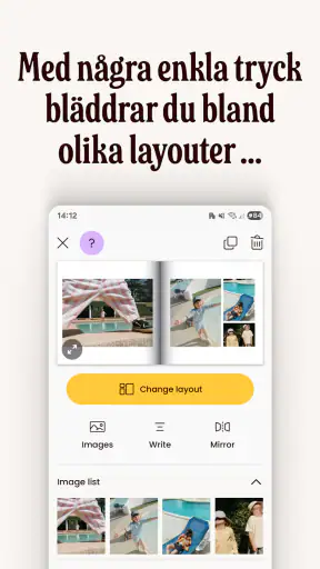 Once Upon | Fotobok med text screenshot