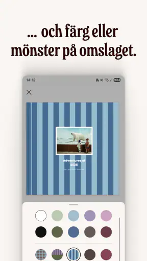 Once Upon | Fotobok med text screenshot