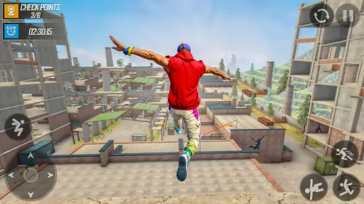 Only Going Up Parkour Rooftop screenshot