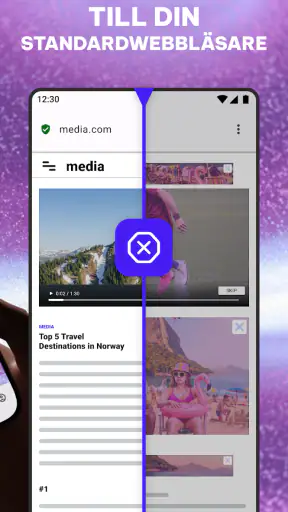 Opera webbläsare med AI screenshot