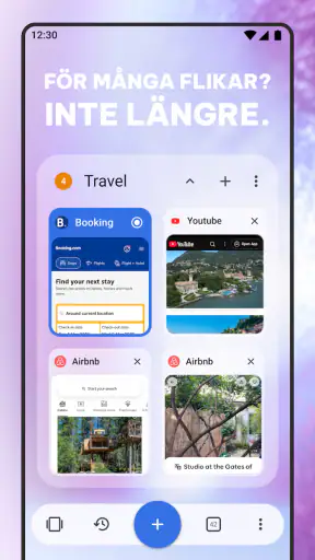 Opera webbläsare med AI screenshot
