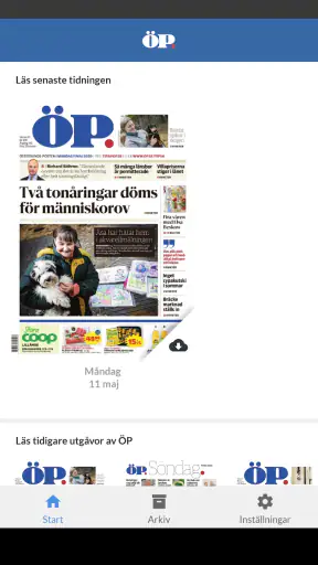 Östersunds-Posten e-tidning screenshot
