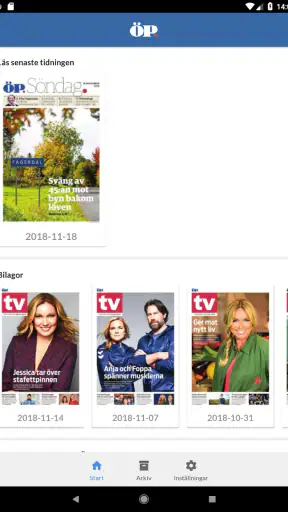 Östersunds-Posten e-tidning screenshot