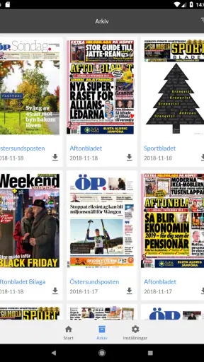 Östersunds-Posten e-tidning screenshot