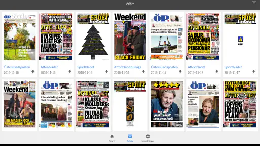 Östersunds-Posten e-tidning screenshot
