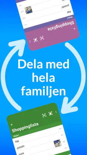 OurGroceries inköpslista screenshot