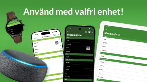 OurGroceries inköpslista screenshot