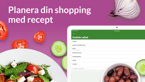 OurGroceries inköpslista screenshot