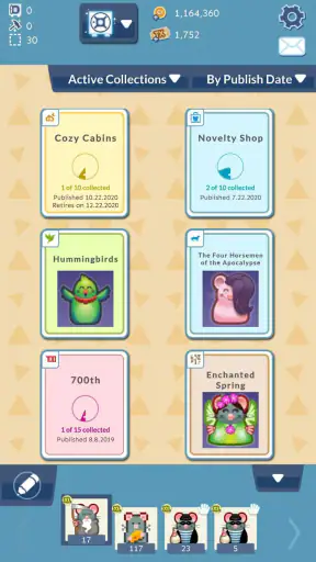 PackRat Card Collecting Game screenshot