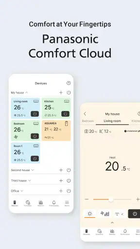 Panasonic Comfort Cloud screenshot