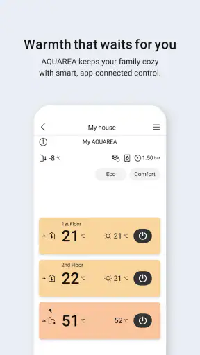 Panasonic Comfort Cloud screenshot
