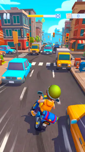 Paper Boy Race — löparspel screenshot