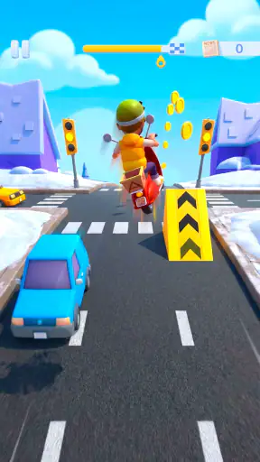 Paper Boy Race — löparspel screenshot