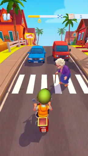 Paper Boy Race — löparspel screenshot