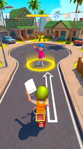 Paper Boy Race — löparspel screenshot