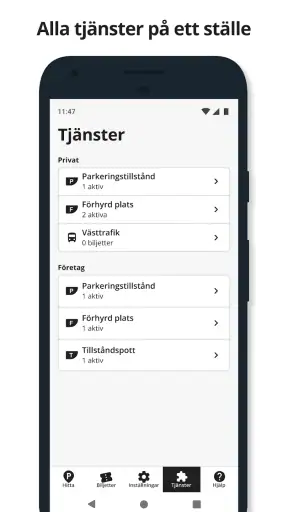 Parkering Göteborg screenshot