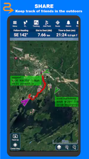 PathAway Outdoor GPS Navigator screenshot