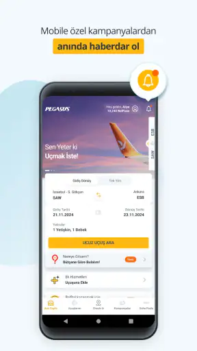 Pegasus - En Uygun Uçak Bileti screenshot
