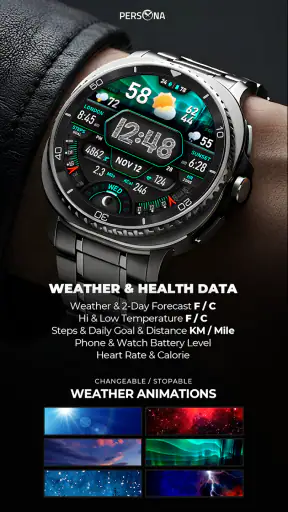 PER017 Digital Watch Face screenshot