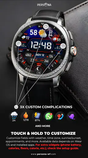 PER017 Digital Watch Face screenshot