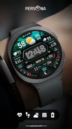 PER017 Digital Watch Face screenshot