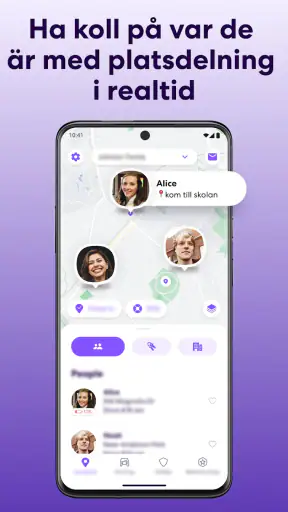 Platsdelning med Life360 screenshot