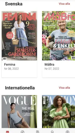 Pling – digital tidningsapp screenshot