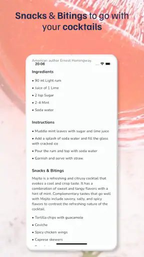 Pocket Bartender - Cocktails screenshot