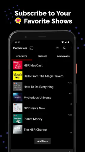 Podkicker - Podcast App Player screenshot
