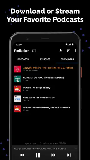 Podkicker - Podcast App Player screenshot