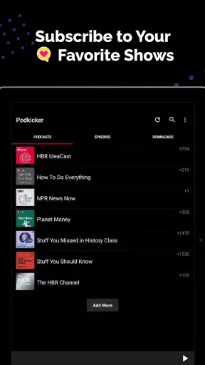 Podkicker - Podcast App Player screenshot