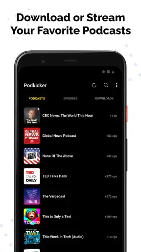 Podkicker Podcast-spelare screenshot