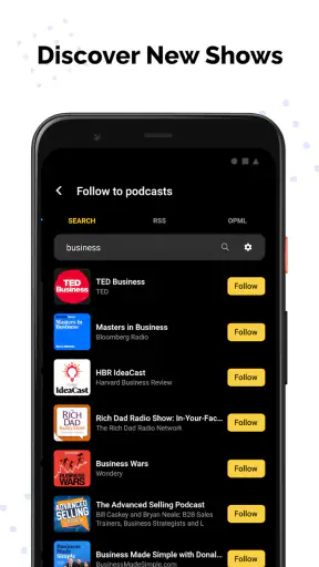 Podkicker Podcast-spelare screenshot