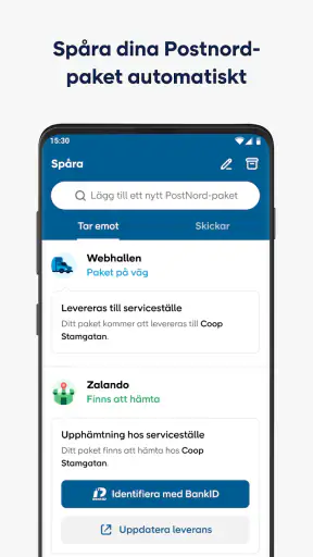 PostNord: Spåra & skicka paket screenshot