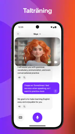 Praktika– AI-språklärare screenshot