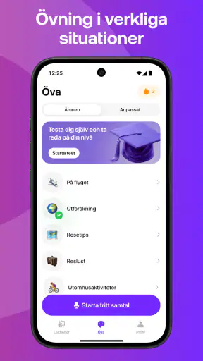 Praktika– AI-språklärare screenshot