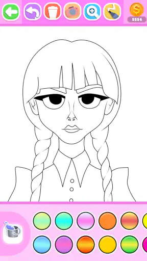 Prinsessa målarbok glitter screenshot