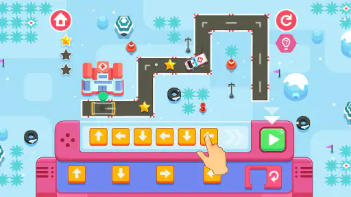 Programmering för barn Racing screenshot