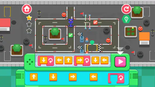 Programmering för barn Racing screenshot