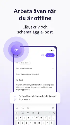 Proton Mail: Krypterad e-post screenshot
