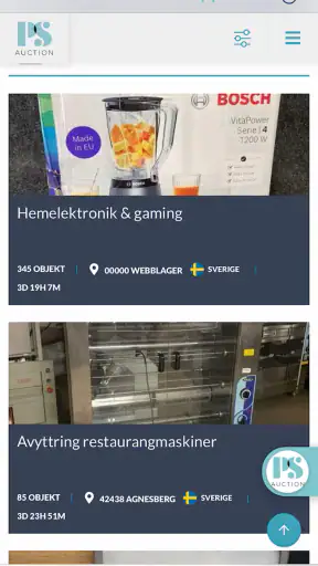 PS Auction screenshot