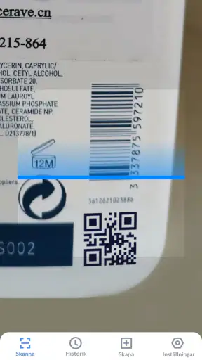 QR-Kod och Streckkodsläsare screenshot